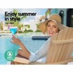 Gardeon Set of 2 Outdoor Sun Lounge Chairs Patio Furniture Beach Chair - Image 11