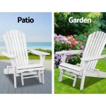 Gardeon Sun Lounge Outdoor Chairs Wooden Foldable Patio Furniture - Image 3