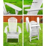 Gardeon Sun Lounge Outdoor Chairs Wooden Foldable Patio Furniture - Image 5