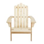 Gardeon Adirondack Outdoor Chairs Wooden Beach Chair Patio Furniture - Image 2