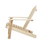 Gardeon Adirondack Outdoor Chairs Wooden Beach Chair Patio Furniture - Image 3