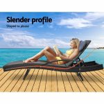 Gardeon Outdoor Sun Lounge Furniture Day Bed Wicker Pillow Sofa Set - Image 4