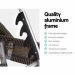 Gardeon Outdoor Sun Lounge Furniture Day Bed Wicker Pillow Sofa Set - Image 5