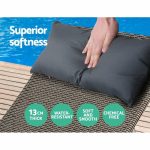 Gardeon Outdoor Sun Lounge Furniture Day Bed Wicker Pillow Sofa Set - Image 6