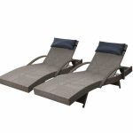 Gardeon Set of 2 Sun Lounge Outdoor Furniture Wicker Lounger Rattan
