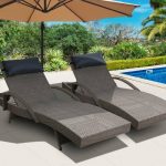 Gardeon Set of 2 Sun Lounge Outdoor Furniture Wicker Lounger Rattan - Image 8