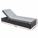 Gardeon Sun Lounge Outdoor Furniture Day Bed Wicker Rattan Garden Sofa - Image 2