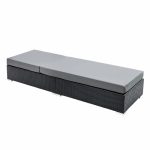 Gardeon Sun Lounge Outdoor Furniture Day Bed Wicker Rattan Garden Sofa - Image 4