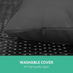 Gardeon Sun Lounge Wicker Lounger Outdoor Furniture Beach Chair Garden - Image 4