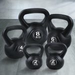 Everfit 22kg Kettlebell Set Weight Lifting Kettlebells Bench Dumbbells - Image 7