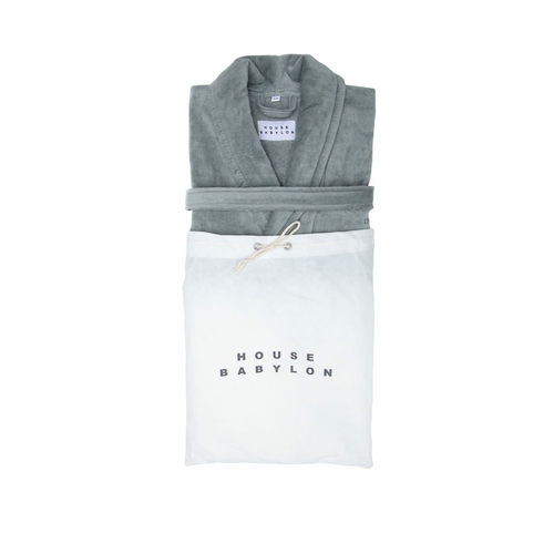 GREY-IN-BAG-scaled-1.jpg BATHROBE | Grey - S/M - Image 1