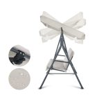 Gardeon Outdoor Swing Chair Garden Chair Bench Furniture Canopy 3 - Image 2