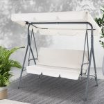 Gardeon Outdoor Swing Chair Garden Chair Bench Furniture Canopy 3 - Image 6