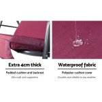 Gardeon Outdoor Swing Chair Garden Bench Furniture Canopy 3 Seater - Image 3