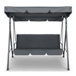 Gardeon Outdoor Swing Chair Garden Chair Bench Furniture Canopy 3 - Image 2