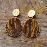 Tiger Eye Dangle Earrings - Image 4