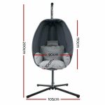 Gardeon Outdoor Furniture Egg Hammock Hanging Swing Chair Pod Lounge - Image 2