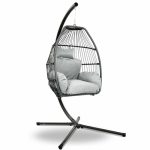 Gardeon Outdoor Furniture Egg Hammock Hanging Swing Chair Stand Pod