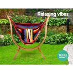 Gardeon Hammock Chair Timber Outdoor Furniture Camping with Wooden - Image 2