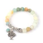 Tree of Life Amazonite Charm Bracelet - Image 2