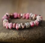 Tree of Life Rhodonite Stretch Bracelet - Image 2