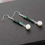 African Turquoises Pearl  Earrings - Image 3