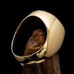 Perfectly crafted Men's Masonic Skull Ring Red - Solid Brass - Image 4