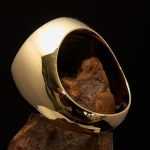 Perfectly crafted Men's Masonic Skull Ring Red - Solid Brass - Image 5