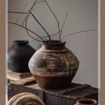 Vintage Wabi-Sabi Style Ceramic Jar - Image 8