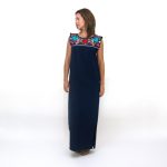 Maxi Isidra, Hand Embroidered Mexican Loose Dress - Image 3
