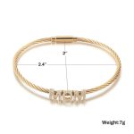 "Mom" Pavé Bracelet - Image 4