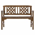 Gardeon Wooden Garden Bench 2 Seat Patio Furniture Timber Outdoor - Image 3
