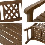 Gardeon Wooden Garden Bench 2 Seat Patio Furniture Timber Outdoor - Image 5