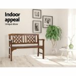 Gardeon Wooden Garden Bench 2 Seat Patio Furniture Timber Outdoor - Image 10