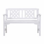 Gardeon Wooden Garden Bench 2 Seat Patio Furniture Timber Outdoor - Image 3