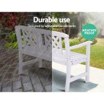 Gardeon Outdoor Garden Bench Wooden Chair 2 Seat Patio Furniture - Image 5