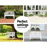 Gardeon Wooden Garden Bench 2 Seat Patio Furniture Timber Outdoor - Image 11