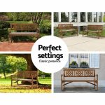Gardeon Wooden Garden Bench 3 Seat Patio Furniture Timber Outdoor - Image 11