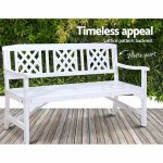 Gardeon Wooden Garden Bench 3 Seat Patio Furniture Timber Outdoor - Image 6