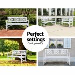 Gardeon Wooden Garden Bench 3 Seat Patio Furniture Timber Outdoor - Image 11
