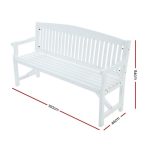 Gardeon 5FT Outdoor Garden Bench Wooden 3 Seat Chair Patio Furniture