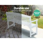 Gardeon 5FT Outdoor Garden Bench Wooden 3 Seat Chair Patio Furniture - Image 5