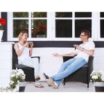 Gardeon Outdoor Dining Chairs Patio Furniture Wicker Garden Cushion - Image 5