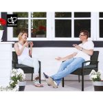 Gardeon 2PC Outdoor Dining Chairs Patio Furniture Rattan Lounge Chair - Image 5