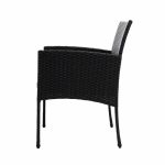 Gardeon Outdoor Bistro Chairs Patio Furniture Dining Chair Wicker - Image 4