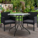 Gardeon Outdoor Bistro Chairs Patio Furniture Dining Chair Wicker - Image 8