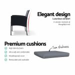 Gardeon Outdoor Bistro Chairs Patio Furniture Dining Chair Wicker - Image 13