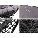 Gardeon Outdoor Chairs Outdoor Furniture Papasan Chair Wicker Patio - Image 2