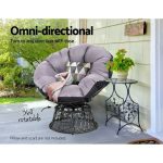 Gardeon Outdoor Chairs Outdoor Furniture Papasan Chair Wicker Patio - Image 4