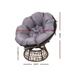 Gardeon Outdoor Chairs Outdoor Furniture Papasan Chair Wicker Patio